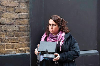 Egyptian-Welsh film director and screenwriter Sally El Hosaini on set of her award-winning feature film 'My Brother The Devil'. Courtesy The Arab British Centre