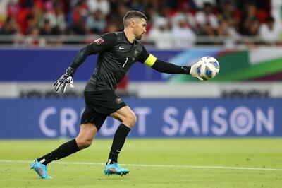 Australia captain Mathew Ryan is aiming to win his second Asian Cup following the Socceroos' triumph in 2015. Getty Images