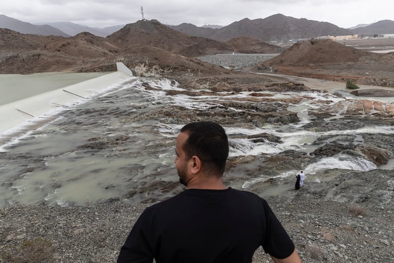 Flooding in Fujairah city. Antonie Robertson/The National
