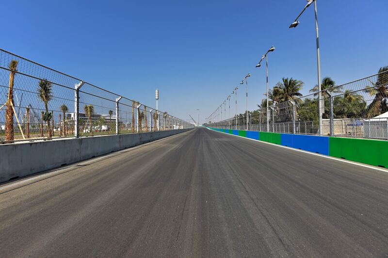 The Jeddah Corniche Circuit that is expected to host the Saudi Arabian Grand Prix in the Saudi Red Sea resort of Jeddah. AFP