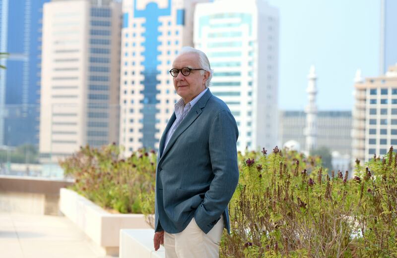 Chef Alain Ducasse at his new culinary school, which opened in Abu Dhabi on Thursday. Photo: Khushnum Bhandari / The National