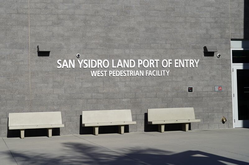 The San Ysidro Port of Entry from Tijuana.