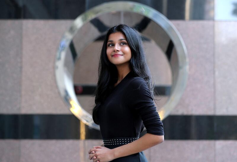 Riya Sharma, a 12th grader at Gems Modern Academy,  has won The Diana Award for her social and environmental projects in Dubai on June 28th, 2021. Chris Whiteoak / The National. 
Reporter: Anam Rizvi for News