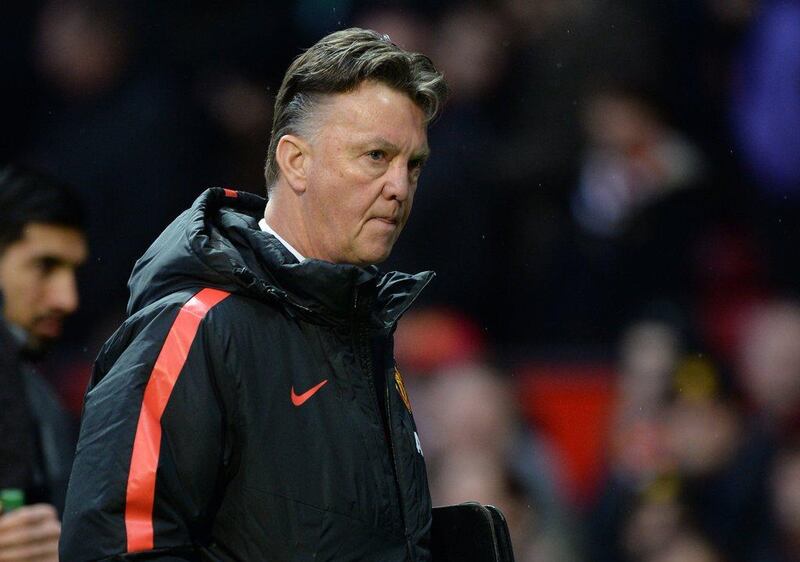 Manchester United manager Louis van Gaal shown before his side's Premier League win against Liverpool on Sunday. Oli Scarff / AFP / December 14, 2014 