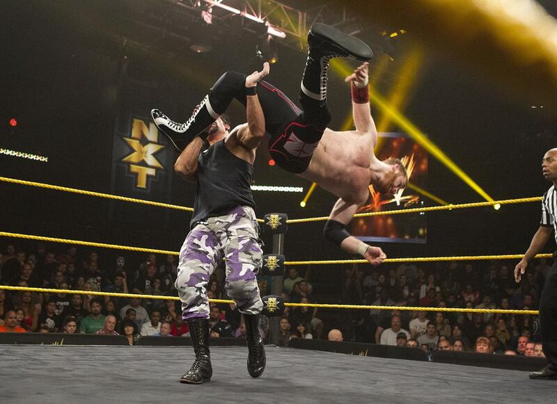 WWE wrestler Sami Zayn, right, is of Syrian descent. Courtesy WWE