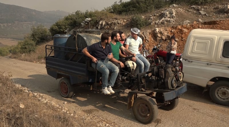 Citizen patrols in the Homs governorate countryside. Photo: Morhaf Mansour