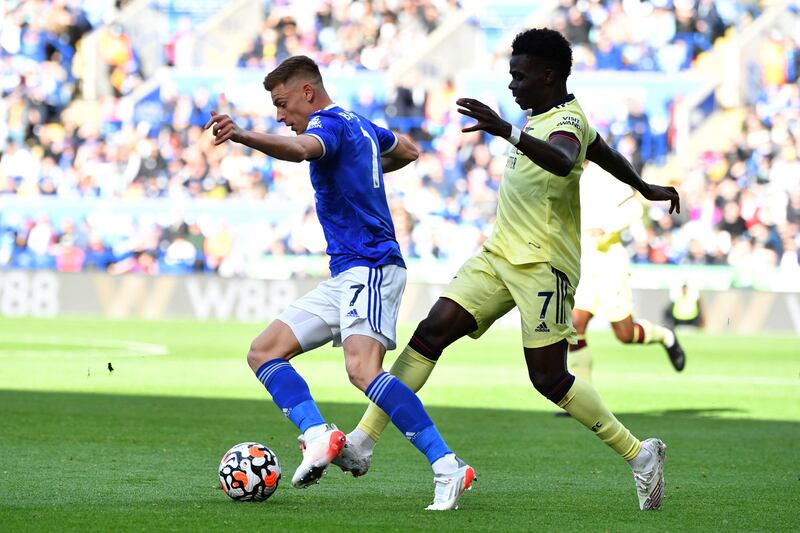 Bukayo Saka - 8, Almost made Amartey score an own goal within the opening minute and then delivered the corner delivery that resulted in Gabriel scoring the game’s first goal. He also played a part in the second. Reuters