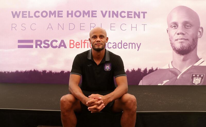 Soccer Football - Anderlecht - Vincent Kompany Press Conference - Neerpede Training Center, Brussels, Belgium - June 25, 2019  Anderlecht Player-Coach Vincent Kompany poses for a photograph during the press conference  REUTERS/Yves Herman