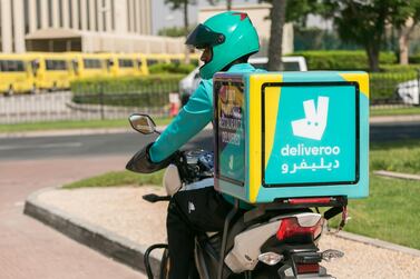 Eligible Deliveroo riders in all of its 12 markets including the UAE will receive payments. Courtesy Deliveroo. 