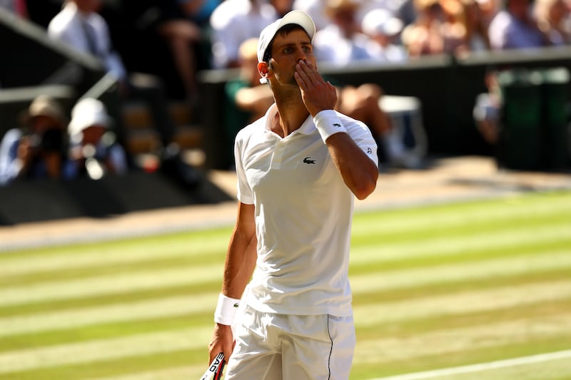 2018: Djokovic crushes Kevin Anderson 6–2, 6–2, 7–6 to win Wimbledon.