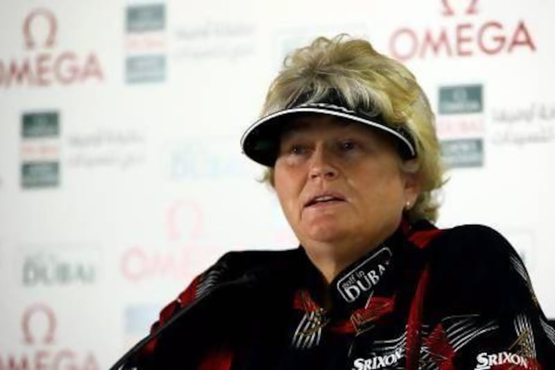 Laura Davies comes into the Dubai tournament on the back of her 82nd title. Satish Kumar / The National