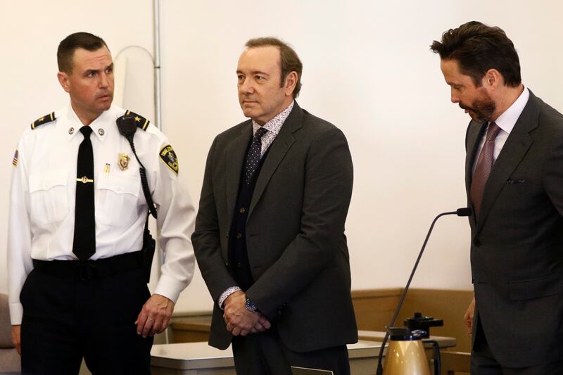 Actor Kevin Spacey is arraigned on a sexual assault charge at Nantucket District Court in Nantucket, Massachusetts, U.S., January 7, 2019.   Nicole Harnishfeger/Pool via REUTERS