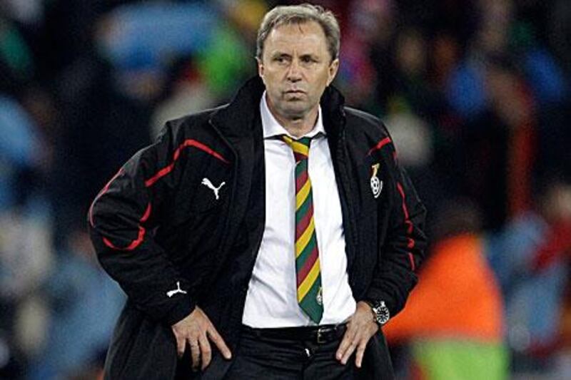 Milovan Rajevac, seen here as the Ghana coach at the 2010 World Cup, had hoped to guide Qatar to the 2014 World Cup finals in Brazil.