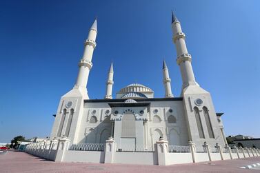 The Al Farooq Omar Bin Al Khattab Mosque and Centre in Dubai. Chris Whiteoak / The National