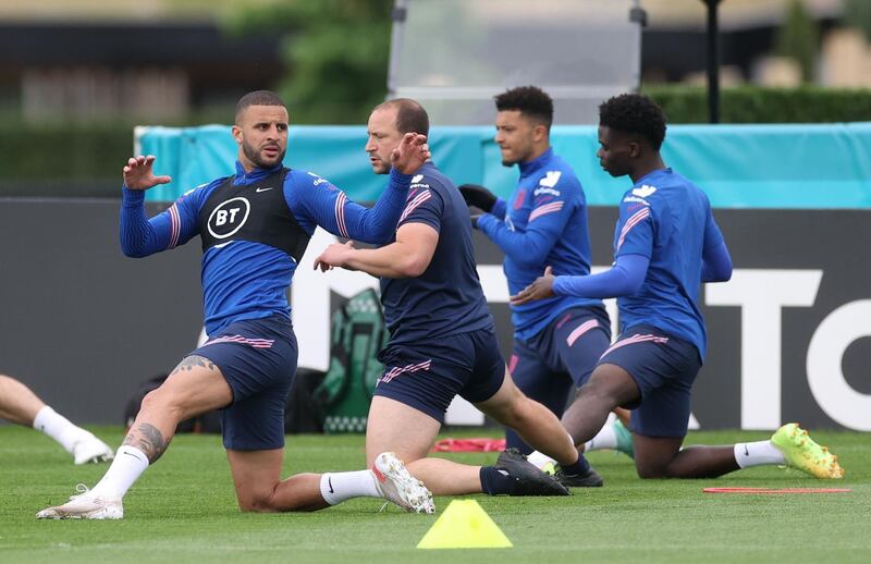England players during training. Reuters