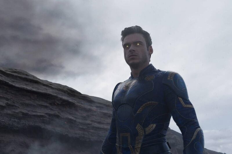 Ikaris, played by Richard Madden, in a scene from much-awaited Marvel film 'Eternals'. Photo: Marvel Studios