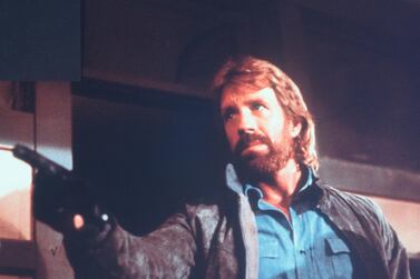 Chuck Norris as Matt Hunter in 'Invasion USA'. Alamy