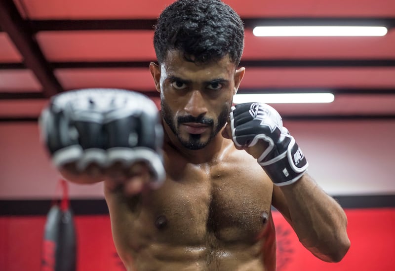 Hadi Omar, the Emirati mixed martial artist trained by renowned coach Javier Mendez.  Ruel Pableo for The National