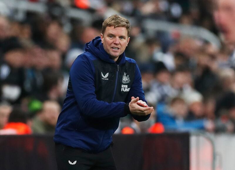 Newcastle United manager Eddie Howe has seen his squad depleted by Covid-19 cases and injuries. PA