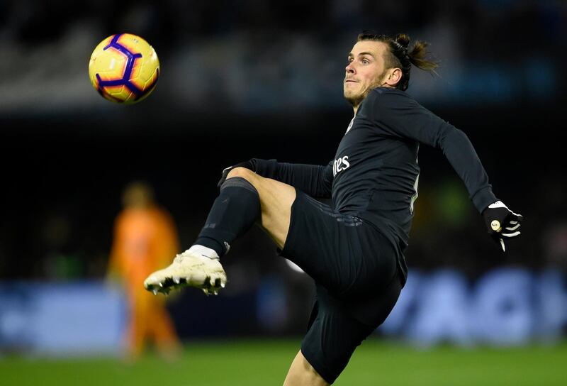 Real Madrid forward Gareth Bale controls the ball. AFP