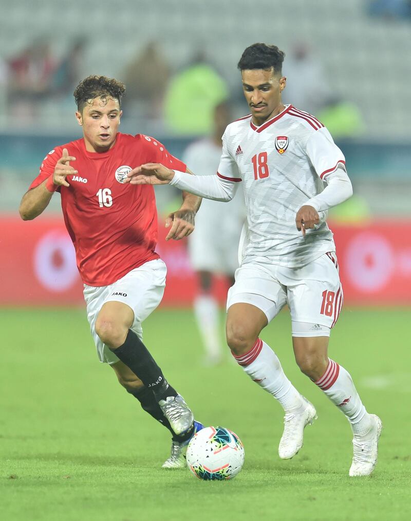 UAE beat Yemen 3-0 in their Gulf Cup 2019 opener. Courtesy UAE FA