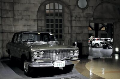 A Toyota Motor Corp. 1963 Toyopet Crown RS41 vehicle stands on display inside the History Garage exhibit at the company's Mega Web car theme park in Tokyo, Japan, on Friday, Feb. 3, 2017. Toyota is scheduled to report third-quarter earnings figures on Feb. 6. Photographer: Kiyoshi Ota/Bloomberg