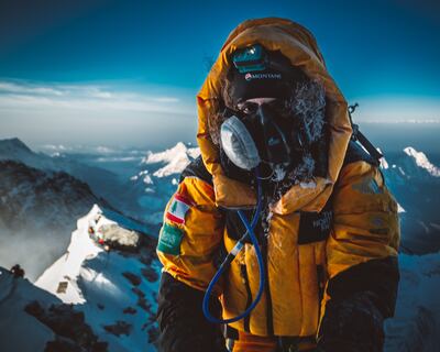 Attar successfully summited Mount Everest in 2019. Photo: Bateel
