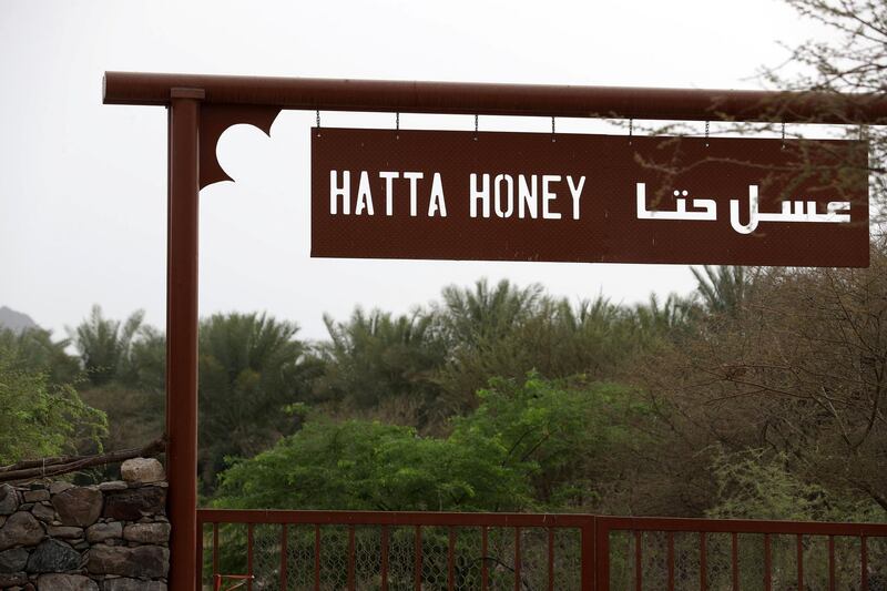 Hatta, United Arab Emirates - July 22, 2018: Hatta Honey. A neighbourhood story about Hatta. Sunday, July 22nd, 2018 in Hatta. Chris Whiteoak / The National