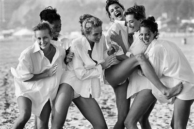 The famous photograph Santa Monica (1998) by Peter Lindbergh. Photo: Saatchi Gallery