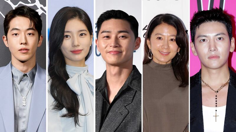 From left, Nam Joo-hyuk; Bae Suzy; Park Seo-joon; Kim Hee-ae; and Ji Chang-wook all have TV shows coming out this year. Getty Images