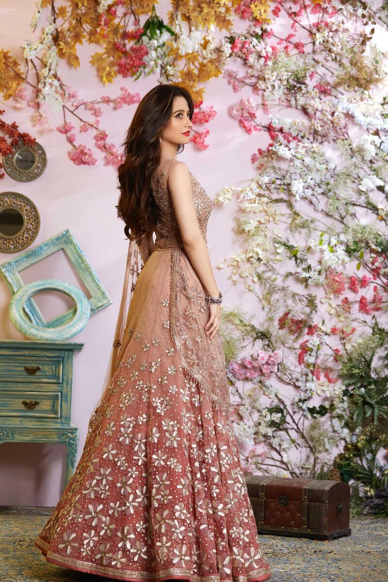 An ombre-effect lehenga from Tarun Tahiliani