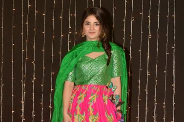 Zaira Wasim, pictured here at Priyanka Chopra and Nick Jonass reception in Mumbai. Photo: Getty 