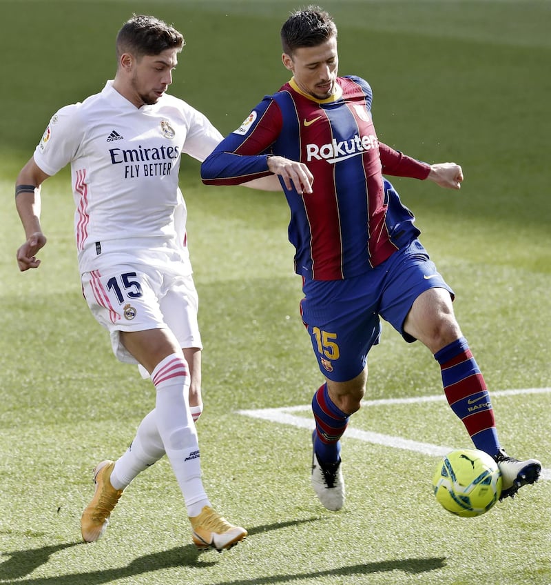 Clement Lenglet - 6. Booked for a first half bodycheck as Real looked to spring a counterattack, before an inexplicable shirt pull on Ramos gave away a needless penalty that took the game away from his side. EPA