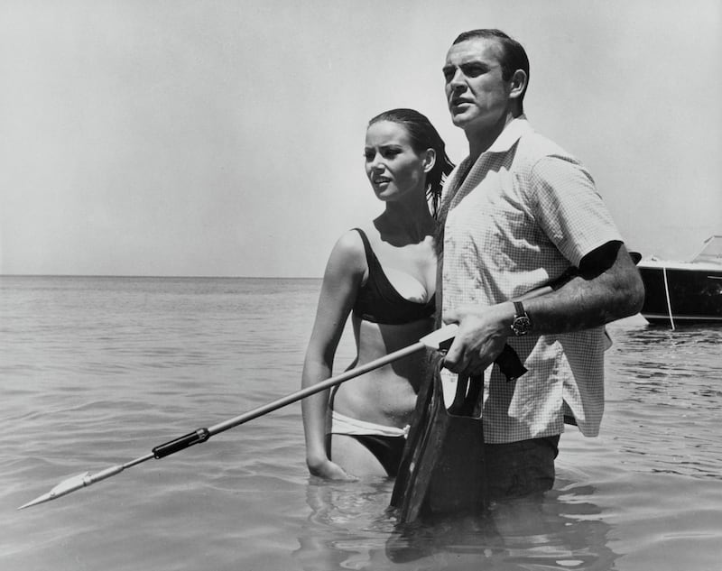 "Thunderball" Sean Connery and Claudine Auger 1965 UA **I.V.