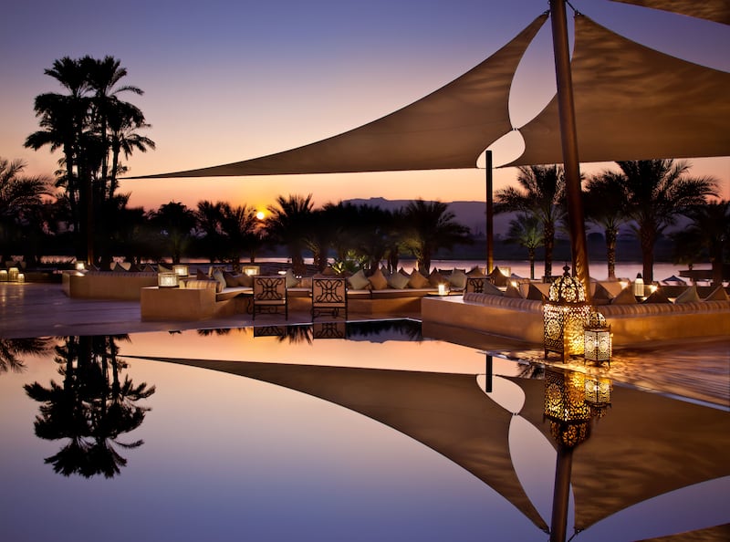 The Sunset Terrace at Hilton Luxor Resort & Spa. All photos: Hilton Luxor