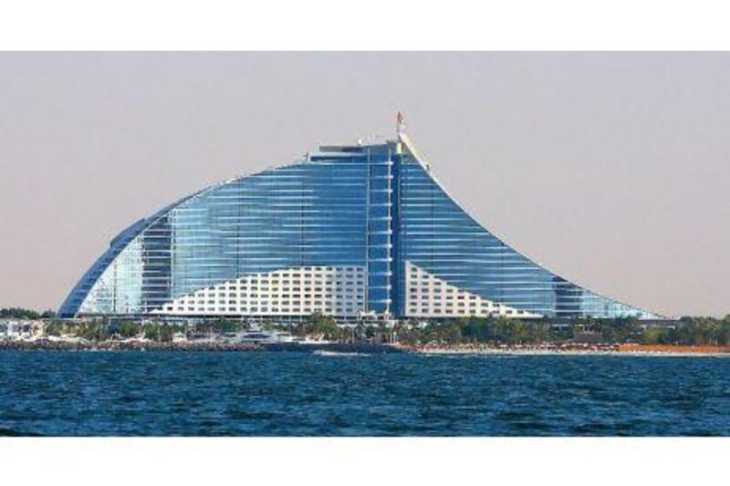 The Jumeirah Beach Hotel is an asset of the Jumeirah hotel and leisure group.