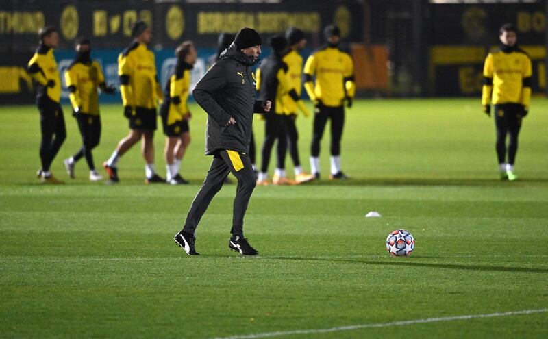 Dortmund's manager Lucien Favre. AFP