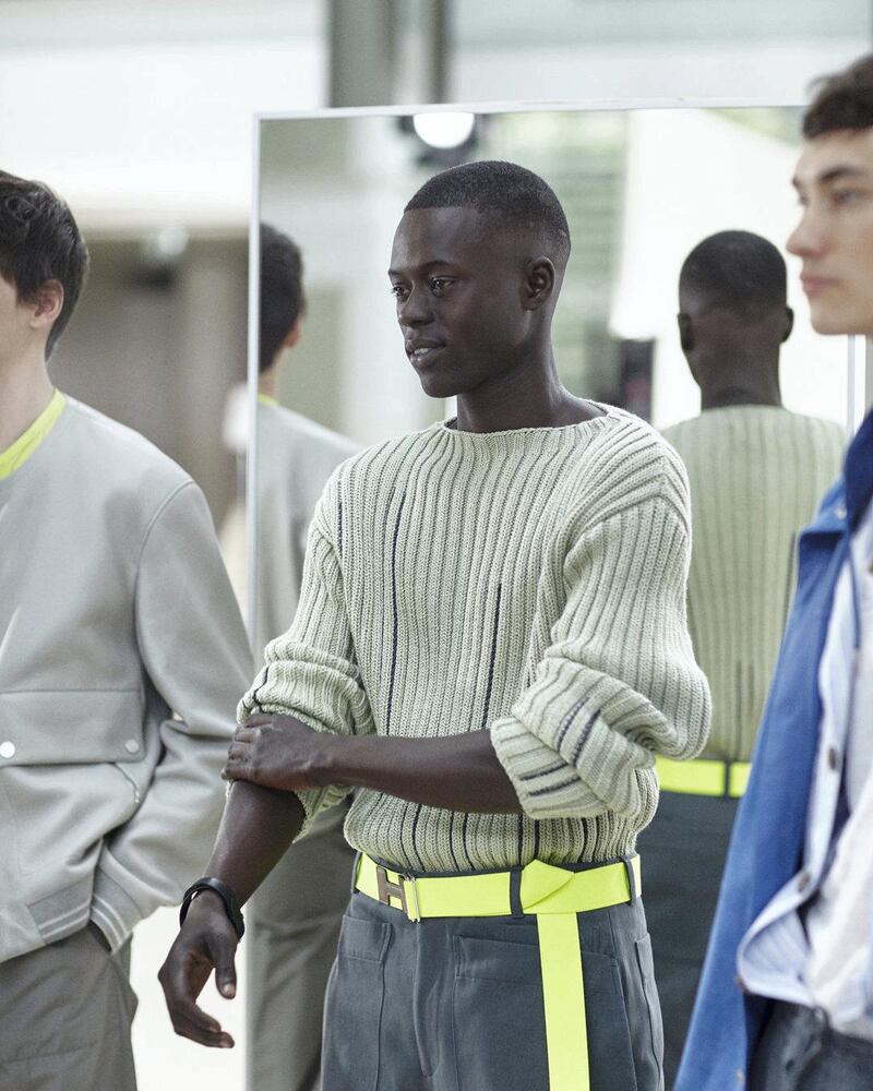 A look from the Hermes spring summer 2021 menswear show. Courtesy Hermes