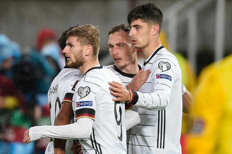 Germany midfielder Kai Havertz celebrates. AFP