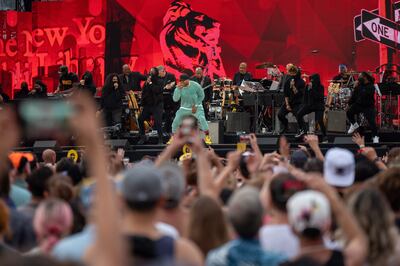 LL  Cool J performs during the 'We Love NYC: The Homecoming Concert' in Central Park in New York. EPA