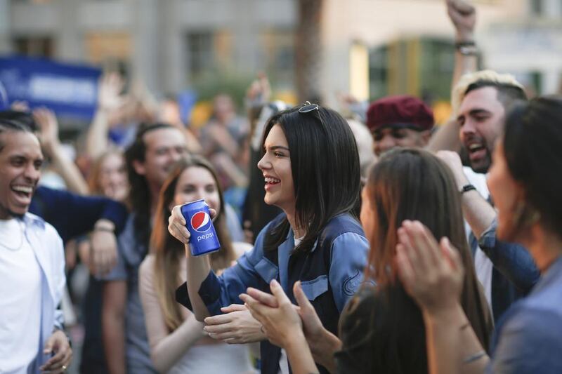 Kendall Jenner’s appearance in a Pepsi commercial was an attempt to appeal to young people. It backfired. Photo: Pepsi