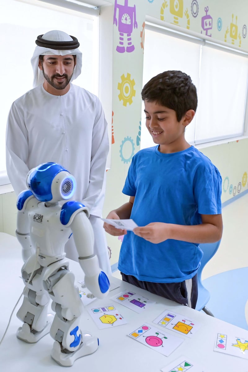 Sheikh Hamdan bin Mohammed, Crown Prince of Dubai visited Dubai Autism Centre on Wednesday. All photos: The Government of Dubai Media Office