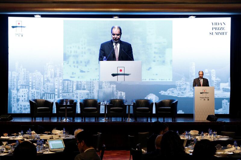 Saudi education minister, Dr Ahmed Al Eissa, spoke at the Yidan Prize Summit 2017 in Hong Kong on December 11, 2017. Courtesy: Yidan Prize Summit 2017