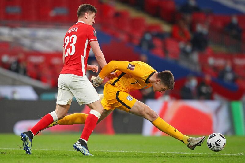 ENGLAND RATINGS: Nick Pope - 5, Did well under pressure when John Stones touched the ball back to him, but couldn’t save the centre-back after he gave the ball away on the edge of the box. Didn’t look comfortable with the ball at his feet. AFP