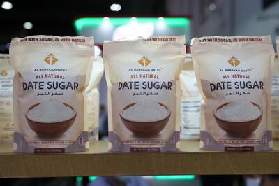 Date sugar by Al Barakah Dates caters to the region's love for the fruit. Pawan Singh / The National