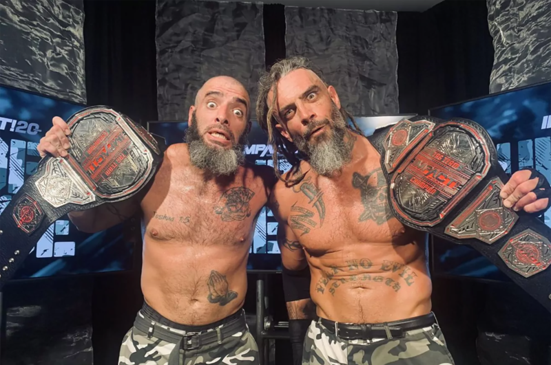 The Briscoe Brothers were on their 13th reign as champions in the Ring of Honor. Photo: Twitter / jaybriscoe84