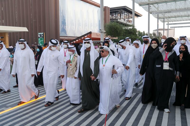 Sheikh Nahyan bin Mubarak took part in the parade