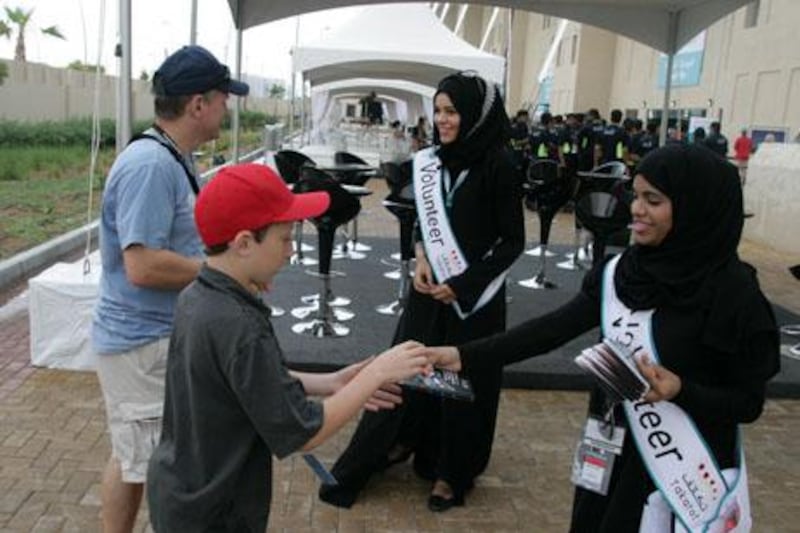 Takatof volunenteers at the Abu Dhabi Formula 1 race on Yas Island
WAM