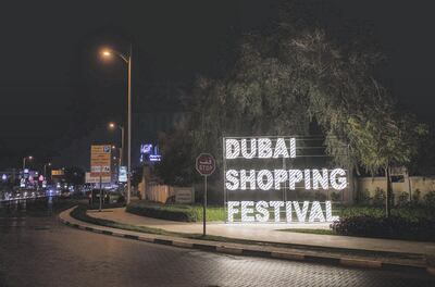 Dubai Shopping Festival returns with promotions, concerts, drone shows and more. Courtesy Dubai Shopping Festival