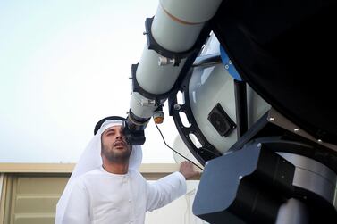 The UAE's moon-sighting committee will begin searching for the first moon of the month on Monday. Delores Johnson / The National